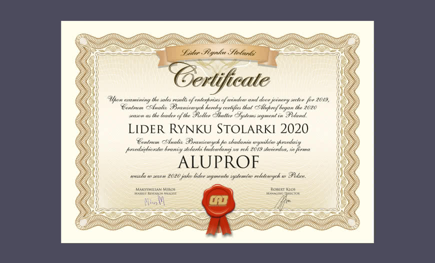 Siła marki ALUPROF